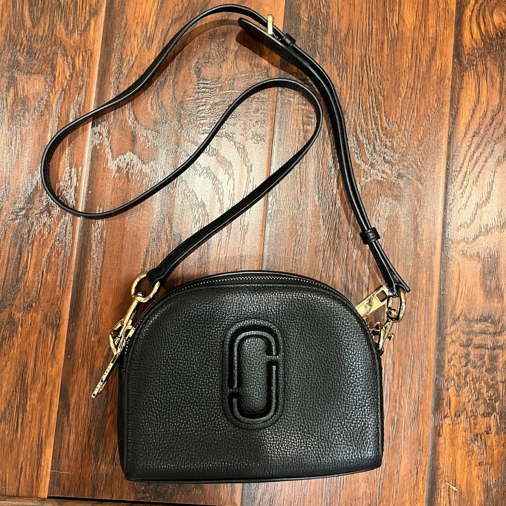 Marc Jacobs Black Leather Crossbody Bag